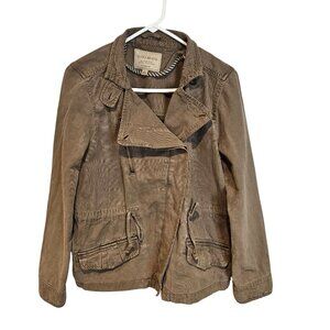 Lucky Brand woman SZ L Military Style Green Chore Jacket NWOT  Grunge  Outdoor